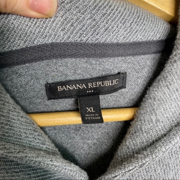 Banana Republic Shawl Collar Pullover Sweatshirt - Picture 4 of 8